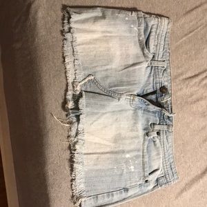 Jean skirt wet seal